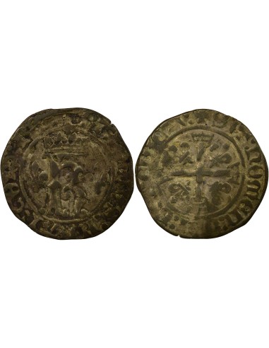 Charles VIII Charles VIII - Karolus - 1488 / 1498 Saint Pourçain 1 carolus Billon 1488-1498 Saint-Pourçain