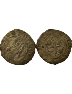 Charles VIII 1e Type 1 hardi Billon 1488-1498 K Bordeaux