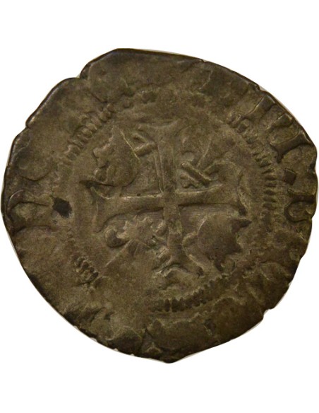 Charles VIII 1e Type 1 hardi Billon 1488-1498 K Bordeaux