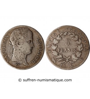 NAPOLEON Ier﻿ - 5 FRANCS 1812 B ROUEN