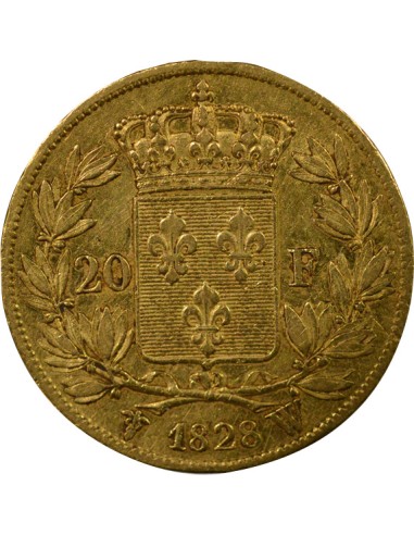 Charles X Charles X - 20 Francs Or - 1828 W Lille 20 francs Or 1828 W Lille