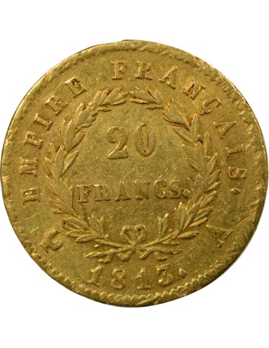 Roi d'Italie Empire 20 francs Or 1813 A - Paris