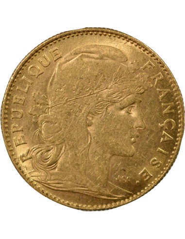 Coq 10 francs Or 1910 A Paris