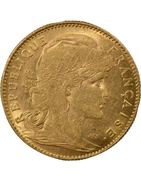 Coq 10 francs Or 1910 A Paris