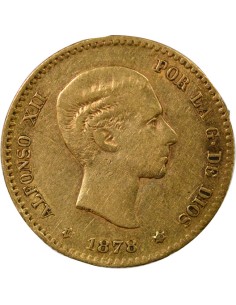Espagne Alphonse XII d'Espagne Alphonse XII - 10 Pesetas Or - 1878 (1878) Madrid E M M 10 pesetas Or 1878 (1878) AI Madrid 2