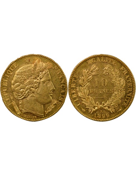 IIIe République 10 francs Or 1899 A - Paris