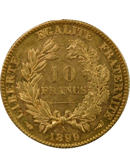 IIIe République 10 francs Or 1899 A - Paris