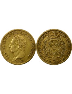 Sardaigne Charles Félix Charles Félix - 20 Lire Or - 1828 L Turin 20 lire Or 1828 T Turin