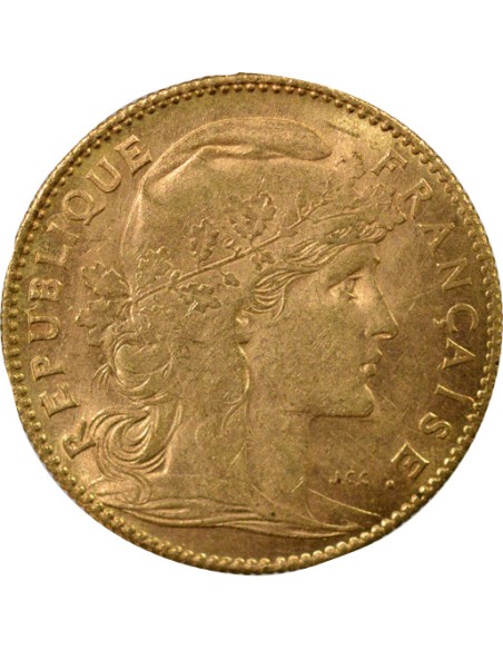 Coq 10 francs Or 1911 A Paris