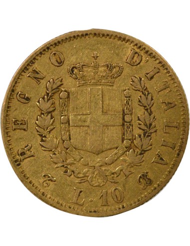Italie Victor Emmanuel II Victor Emmanuel II - 10 Lire Or - 1863 T Turin 10 lire Or 1863 T Turin