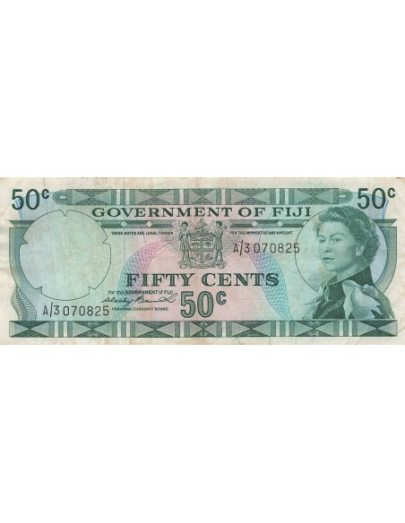 Fidji 50 Cents - Elisabeth II - ND (1971) - P.64a 50 cents 1971
