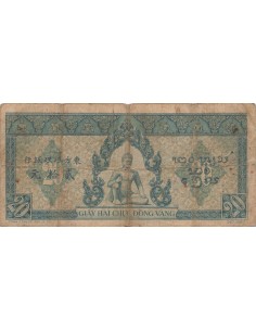 Indo-Chine Fr. 20 Piastres - ND (1942-45) - P.65 20 piastres 1942 2
