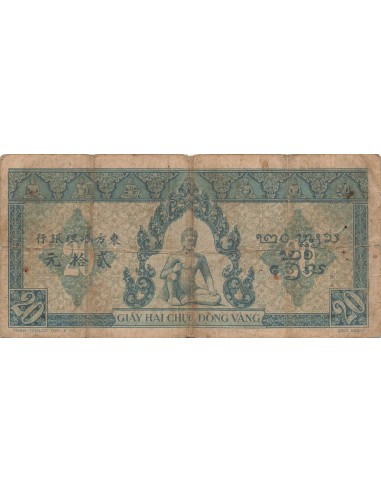 Indo-Chine Fr. 20 Piastres - ND (1942-45) - P.65 20 piastres 1942