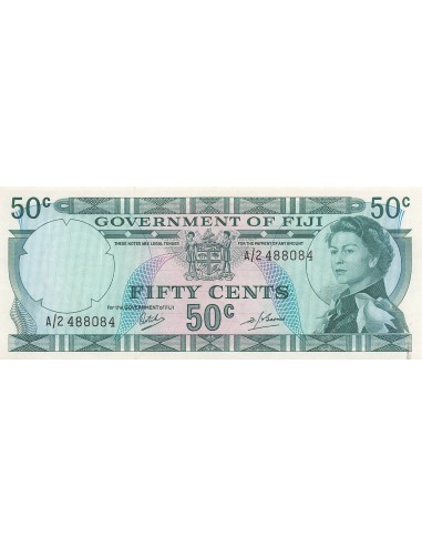 Fidji 50 Cents - Elisabeth II - ND (1969) - P.58a 50 cents 1969