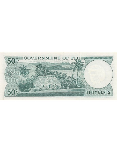 Fidji 50 Cents - Elisabeth II - ND (1969) - P.58a 50 cents 1969