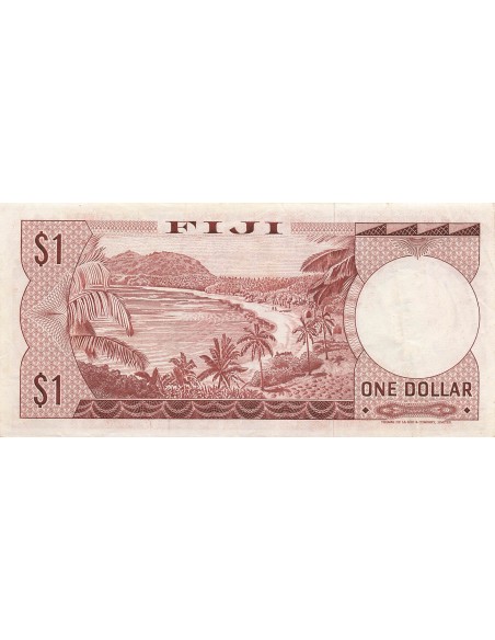 Fidji 1 Dollar - Elisabeth II - ND (1974) - P.71a 1 dollar 1974