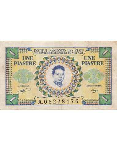 Indo-Chine Fr. 1 Piastre - Cambodge - ND (1953) - P.93 1 piastre 1953