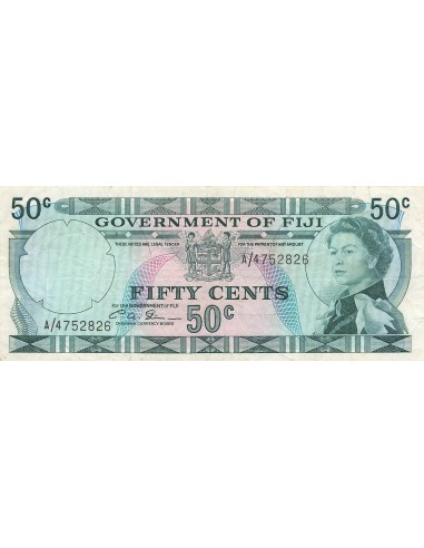 Fidji 50 Cents - Elisabeth II - ND (1971) - P.64b 50 cents 1971