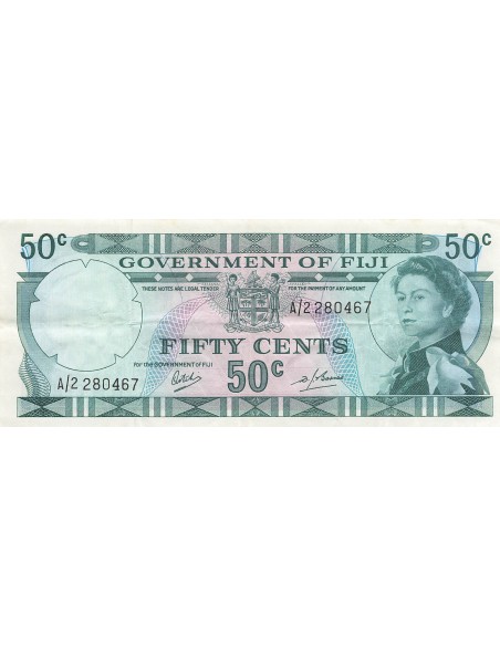 Fidji 50 Cents - Elisabeth II - ND (1969) - P.58a 50 cents 1969