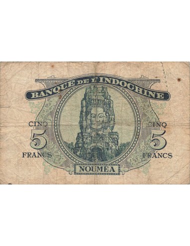 Nouvelles Hébrides 5 Francs - ND (1945) - P.5 5 francs 1945