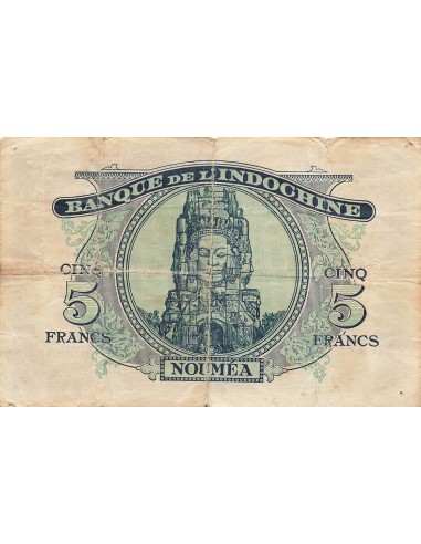 Nouvelles Hébrides 5 Francs - ND (1945) - P.5 5 francs 1945