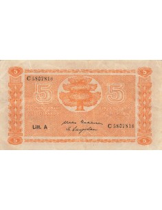Finlande 5 Markaa - 1945 - P.76 5 marka 1945 2