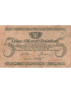 Pologne 5 Marek - 1919 - P.20 5 marek 1919