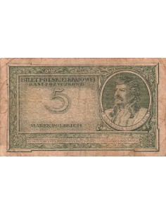 Pologne 5 Marek - 1919 - P.20 5 marek 1919 2