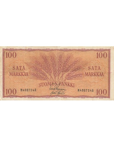 Finlande 100 Markaa - 1957 - P.97 100 marka 1957
