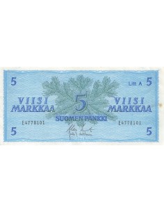 Finlande 5 Markaa - 1963 - P.99a 5 marka 1963