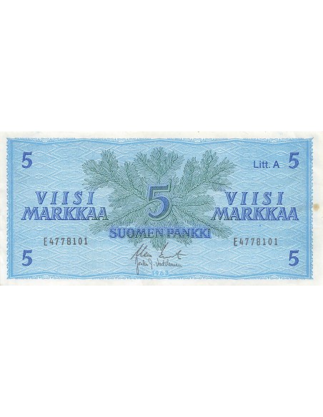Finlande 5 Markaa - 1963 - P.99a 5 marka 1963