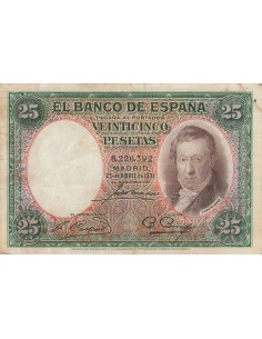 Espagne 25 Pesetas - Vicente Lopez - 1931 - P.81 25 pesetas 1931
