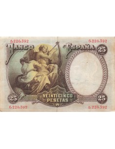 Espagne 25 Pesetas - Vicente Lopez - 1931 - P.81 25 pesetas 1931 2