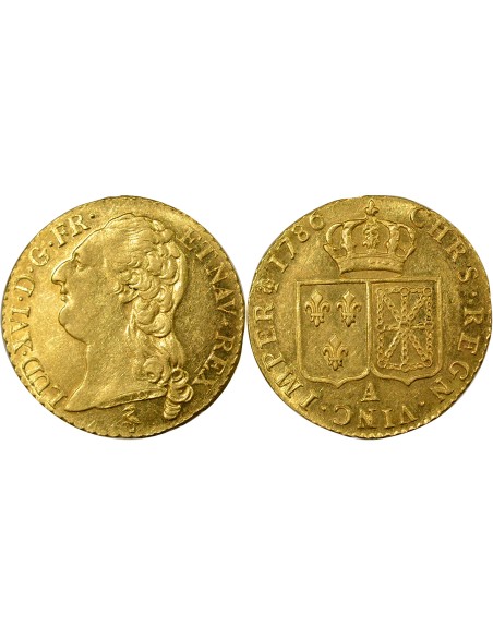 Louis XVI A la Tête nue 1 louis d'or Or 1786 A - Paris
