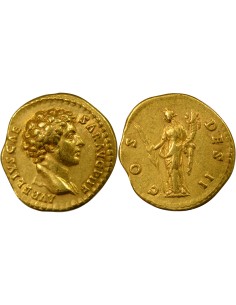 Rome Empire Marc Aurèle Hilaritas 1 aureus Or 140-144 R Rome
