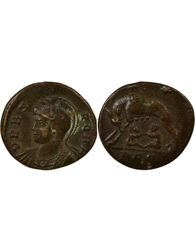 Rome Empire Louve 1 nummus Cuivre 330-331 R Rome