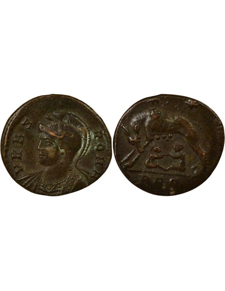 Rome Empire Louve 1 nummus Cuivre 330-331 R Rome