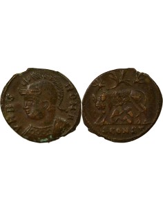 Rome Empire Louve 1 nummus Cuivre 332 Arles
