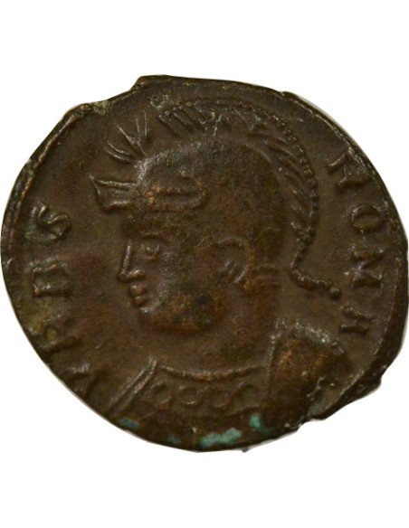 Rome Empire Louve 1 nummus Cuivre 332 Arles