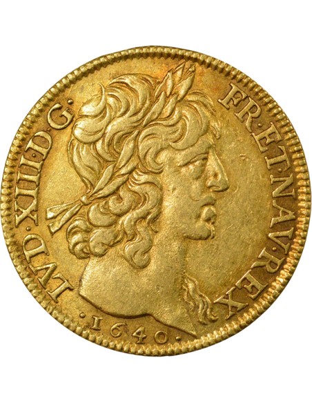 Louis XIII A la Mèche Courte 2 louis d'or Or 1640 A - Paris
