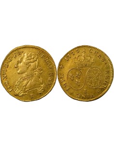 Louis XVI au Buste habillé 2 louis d'or Or 1775 I Limoges