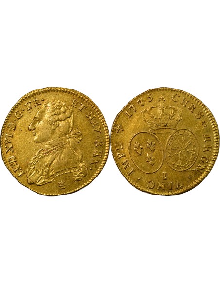 Louis XVI au Buste habillé 2 louis d'or Or 1775 I Limoges