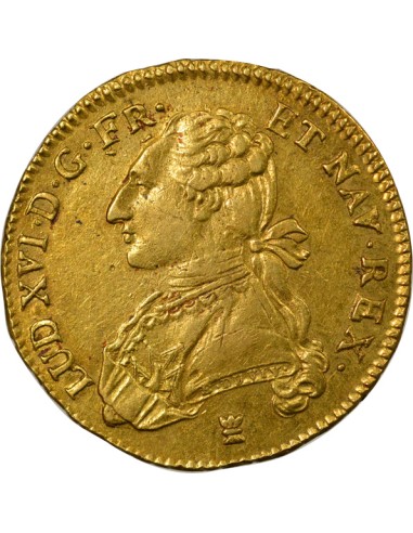 Louis XVI au Buste habillé 2 louis d'or Or 1775 I Limoges