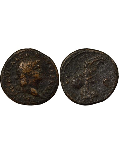 Rome Empire Néron Victoria 1 as Cuivre 66 R Rome