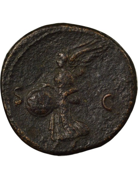 Rome Empire Néron Victoria 1 as Cuivre 66 R Rome