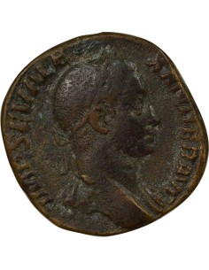 Rome Empire Alexandre Sévère Virtus Augusti 1 sesterce Bronze 228 R Rome 2