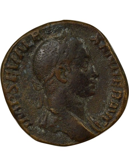 Rome Empire Alexandre Sévère Virtus Augusti 1 sesterce Bronze 228 R Rome