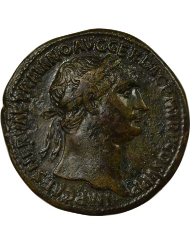 Rome Empire Trajan Victoires sur les Daces 1 sesterce Laiton 107 R Rome