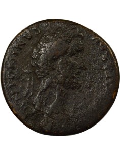 Rome Empire Antonin le Pieux Fides debout 1 sesterce Laiton 139 R Rome 2
