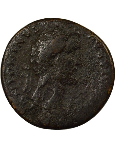 Rome Empire Antonin le Pieux Fides debout 1 sesterce Laiton 139 R Rome